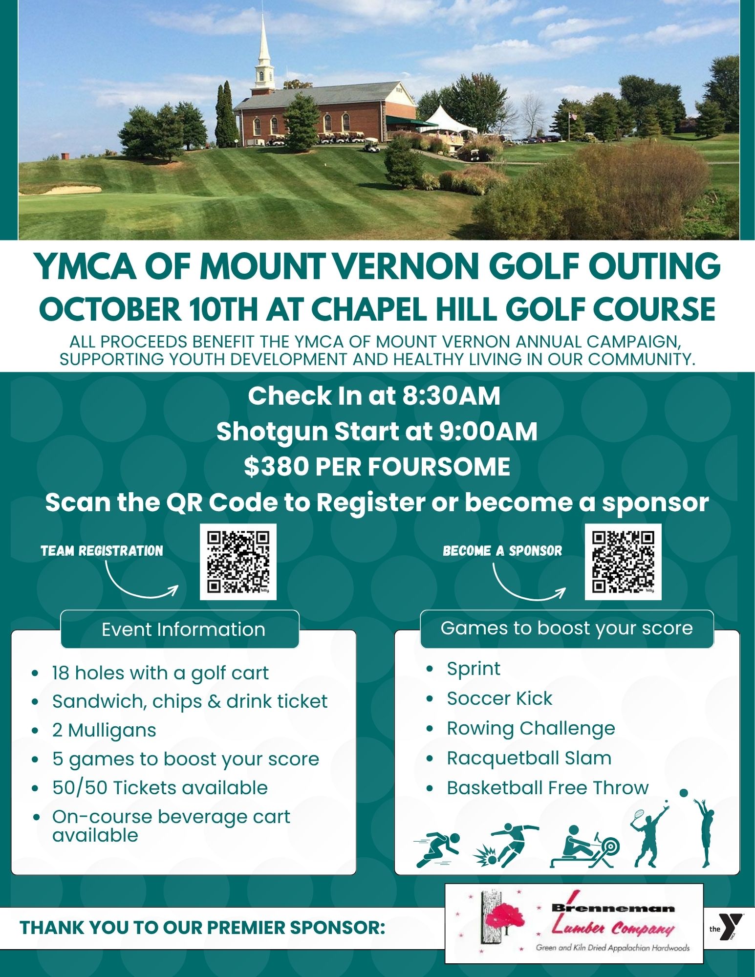 2026 YMCA of Mount Vernon Golf Outing Flyers